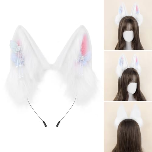 XINYIN Biegbares Katzenohr-Haarband aus Plüsch, Tierohren für Anime-Enthusiasten, Rollenspiele und Halloween-Partys, DressingUp-Requisiten, Anime-Enthusiasten XINYIN Biegbares Katzenohr-Haarband aus Plüsch, Tierohren für Anime-Enthusiasten, Rollenspiele und Halloween-Partys, DressingUp-Requisiten, Anime-Enthusiasten von XINYIN