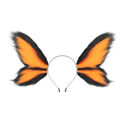 XINYIN Elfen Schmetterling Anime Ohr Haarband für Erwachsene Kostüm Event Halloween Mottoparty Dressingup Bühnenshow Maskeraden Feen Schmetterling Tier Ohr XINYIN Elfen Schmetterling Anime Ohr Haarband für Erwachsene Kostüm Event Halloween Mottoparty Dressingup Bühnenshow Maskeraden Feen Schmetterling Tier Ohr von XINYIN