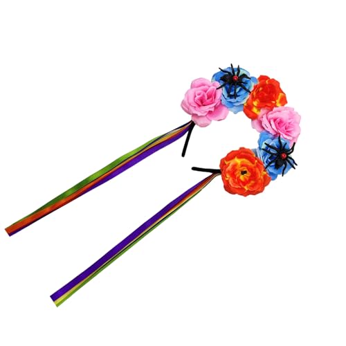 XINYIN Halloween-Kopfbedeckung für Kinder und Erwachsene, Blumen-Spinnen-Dekoration, festliche Kopfbedeckung für verschiedene Altersgruppen, Halloween-Blume und Spinnen Stirnbänder XINYIN Halloween-Kopfbedeckung für Kinder und Erwachsene, Blumen-Spinnen-Dekoration, festliche Kopfbedeckung für verschiedene Altersgruppen, Halloween-Blume und Spinnen Stirnbänder von XINYIN