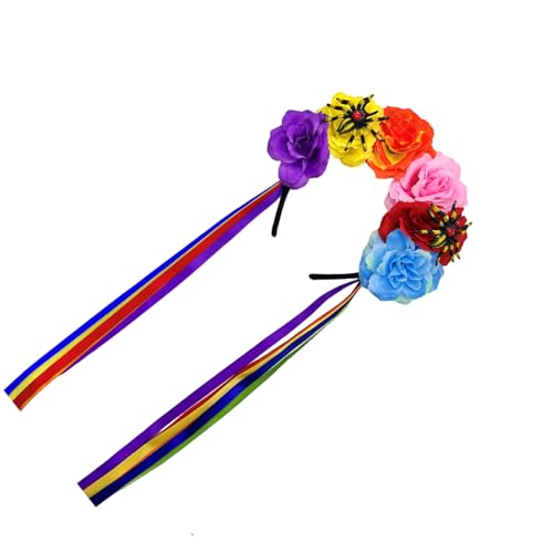 XINYIN Halloween-Kopfbedeckung für Kinder und Erwachsene, Blumen-Spinnen-Dekoration, festliche Kopfbedeckung für verschiedene Altersgruppen, Halloween-Blume und Spinnen Stirnbänder XINYIN Halloween-Kopfbedeckung für Kinder und Erwachsene, Blumen-Spinnen-Dekoration, festliche Kopfbedeckung für verschiedene Altersgruppen, Halloween-Blume und Spinnen Stirnbänder von XINYIN