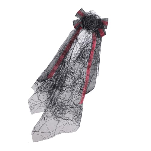 XINYIN Mehrzweck-Haarschmuck für Halloween, Schleier, schwarze Schleifen, Kostüm-Kopfschmuck für Mottopartys, Kostümzubehör, sichere Haarspange XINYIN Mehrzweck-Haarschmuck für Halloween, Schleier, schwarze Schleifen, Kostüm-Kopfschmuck für Mottopartys, Kostümzubehör, sichere Haarspange von XINYIN