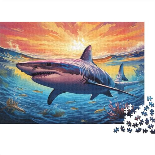 Hais Puzzle 1000 Teile Erwachsene, Puzzlespiel Jigsaw Puzzles Erwachsenen Puzzlespiel Puzzel 1000pcs (75x50cm) von XINYUEST