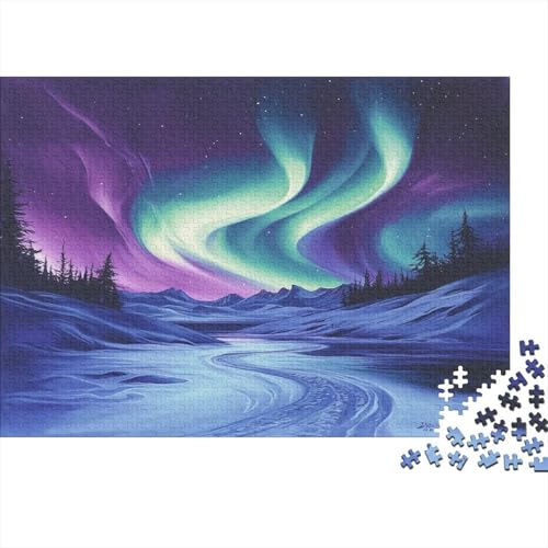 Nordlichter Puzzle 1000 Teile Erwachsene, Puzzlespiel Jigsaw Puzzles Erwachsenen Puzzlespiel Puzzel 1000pcs (75x50cm) von XINYUEST