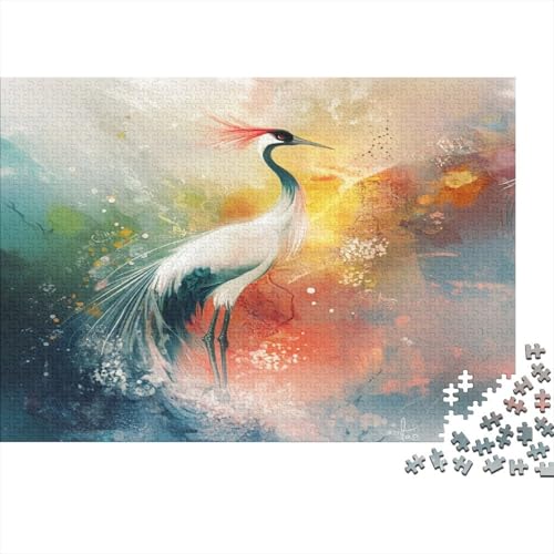 Red-Crowned Crane Puzzle 1000 Teile Für Erwachsene Und Kinder Ab 14 Jahren Für Stressabbauer Puzzel 1000pcs (75x50cm) von XINYUEST