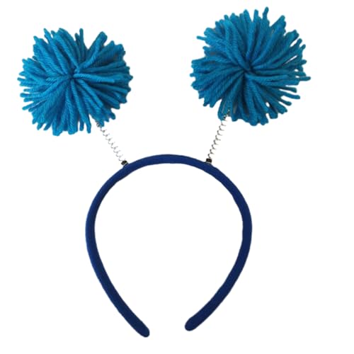 Lovely Dopamine Look Stirnband Regenbogen Pompoms Form Haarreifen Plüsch Kopfschmuck Ostern Party Cosplay Kostüm Requisiten Unisex Pompons Stirnbänder für Frauen Pompons Stirnbänder für Mädchen von XINgjyxzk