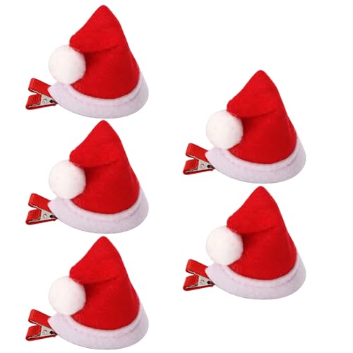 Weihnachtsmannmütze, Haarspange, Urlaubsparty, Pailletten, Kopfschmuck, Festival, Seitenklammer, Familientreffen, Party-Accessoire, festliche Urlaubs-Haarspange, Weihnachts-Themen-Haarschmuck, von XINgjyxzk