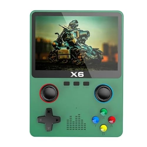 X6 3,5 Zoll IPS-Bildschirm Handheld Game Player Dual Joystick 11 Simulatoren Video-Spiel-Konsole für Kinder Geschenke von XIXIMENG