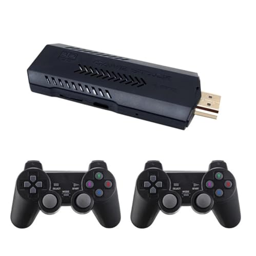 XIXIMENG X2 Plus 4K Game Stick HD Videospielkonsole 128G Eingebaute 41000 3D-Spiele 40+ Simulatoren mit kabellosem Controller von XIXIMENG