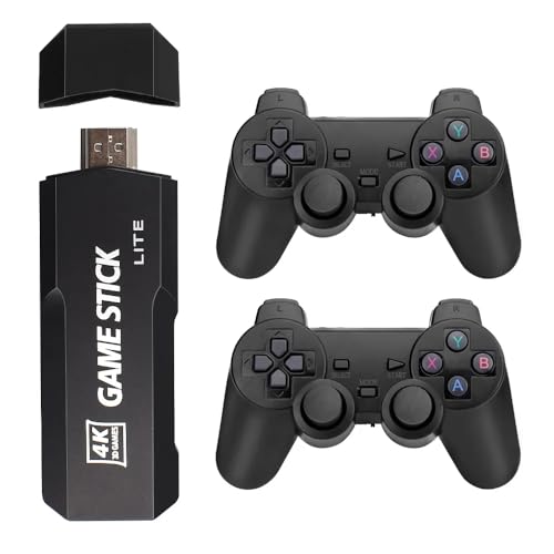 XIXIMENG X2 Plus 4K Game Stick HD Videospielkonsole 256G Eingebaute 58000 3D Spiele 50+ Simulatoren mit Wireless Controller von XIXIMENG