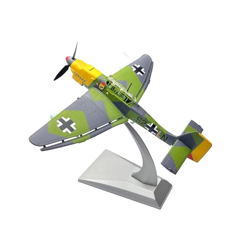 Flugzeug 1/72 Deutsches Ju87B-Tauchjägermodell (grüne Tarnung). Fertigprodukt-Sammlungsmodell Metallflugzeug von XIYUEYING