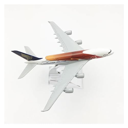 Flugzeug 1:400 Simulation Flugzeug Modell Legierung Singapore Bunting A380 Flugzeug Modell Kinder Spielzeug Metallflugzeug von XIYUEYING