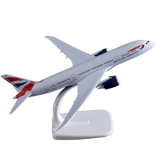 Flugzeug 20CM British Airways B787 Flugzeugmodell mit Basislegierung Flugzeugflugzeug für Sammeln Souvenir Show Geschenk Spielzeug Metallflugzeug von XIYUEYING