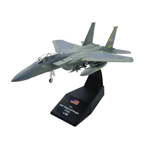 Flugzeug Diecast American F-15A Militarized Kampfflugzeug Legierung Modell 1:100 Maßstab Spielzeug Geschenk Metallflugzeug von XIYUEYING