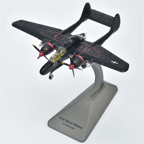 Flugzeug Diecast American P-61 Militarized Kampfflugzeug Legierung Modell 1:144 Maßstab Spielzeug Geschenk Metallflugzeug von XIYUEYING