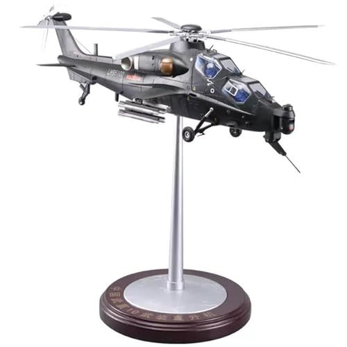 Flugzeug Diecast WZ-10 Militarisierter Kampfhubschrauber, Legierung Und Kunststoffmodell, Maßstab 1:24, Druckguss-Spielzeug, Geschenk Metallflugzeug von XIYUEYING