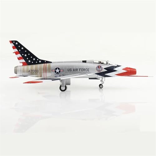 Flugzeug Druckguss-Modell des F-100-Kampfjets Aus Kunststofflegierung Im Maßstab 1:72, Spielzeug, Geschenk, Display, Dekoration Metallflugzeug von XIYUEYING