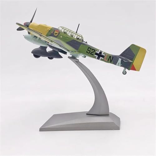 Flugzeug Druckguss-Modellflugzeugmodell Aus Legierung Im Maßstab 1:72 Aus Dem Zweiten Weltkrieg, Deutscher Ju87B-Sturzkampfbomber Metallflugzeug von XIYUEYING