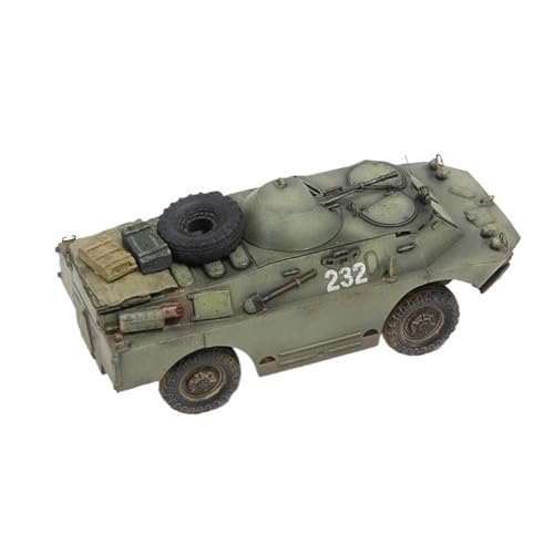 Militärische Panzer 1: 72 Proportionen BRDM-2 Panzeraufklärungsfahrzeug Kunststoffmodell Männergeschenk Gepanzertes Kampffahrzeug von XIYUEYING