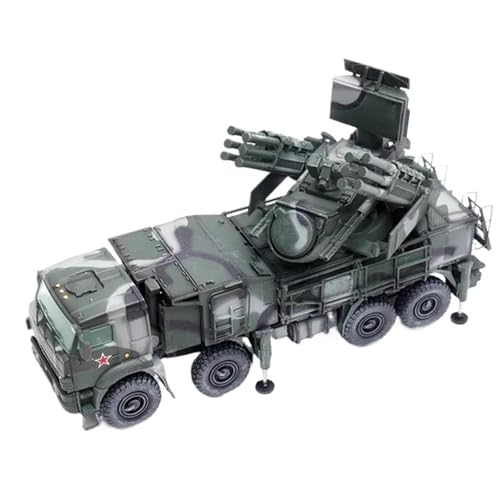 Militärische Panzer 1:72 Armor S1 Air Defense Weapon System 96K6 Modellauto, Dreifarbige Lackierung, Statisches Metall Gepanzertes Kampffahrzeug von XIYUEYING