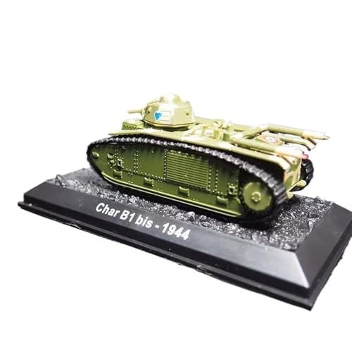 Militärische Panzer Diecast Französisch CharB1 Militarisierter Kampfpanzer Bis Legierung & Kunststoff Modell Maßstab 1:72 Spielzeug Geschenk Gepanzertes Kampffahrzeug von XIYUEYING