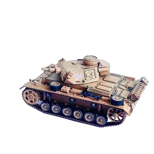 Militärische Panzer Druckguss-Kunststoffmodell des Panzers Nr. 3, Spielzeug-Geschenksammlung im Maßstab 1:72, Simulationsdekoration Gepanzertes Kampffahrzeug von XIYUEYING