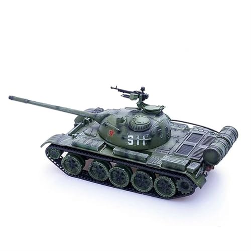 Militärische Panzer Druckguss-Verhältnis 1:72, Chinesische Armee ZTZ-59 Kampfpanzer, Fertiges Modell Aus Kunststoff, Legierung, Geschenk Für Männer Gepanzertes Kampffahrzeug(Green) von XIYUEYING