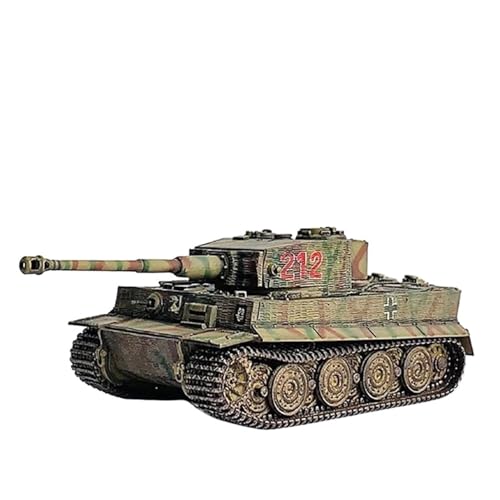 Militärische Panzer Tiger-Panzer aus Kunststoff im Verhältnis 1:72, statisches Spielzeug, Geschenksammlung, Modell, fertiges Produkt, Display Gepanzertes Kampffahrzeug von XIYUEYING