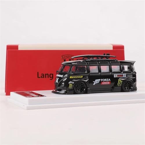 Supercar 1/64 RWB T1 Bus Simulation Druckguss Legierung Auto Modell Handwerk Dekoration Sammlung Spielzeug Werkzeuge Geschenk Kraftfahrzeuge(Black) von XIYUEYING