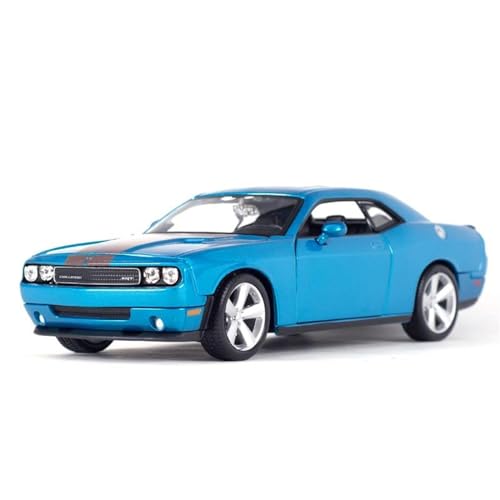 Supercar 1:24 2008 Dodge Challenger Srt8 Sportwagen Statische Druckgussfahrzeuge Sammlermodell Autospielzeug Kraftfahrzeuge(Blue) von XIYUEYING