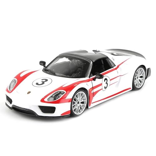 Supercar 1:24 Porsche 918 Weissach Sportwagen Statische Druckgussfahrzeuge Sammlermodell Autospielzeug Kraftfahrzeuge von XIYUEYING