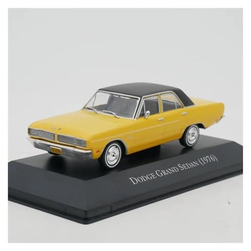 Supercar 1:43 Diecast Legierung Gelb Dodge Grand Sedan 1976 Spielzeug Autos Modell Klassiker Nostalgie Geschenk Souvenir Kraftfahrzeuge von XIYUEYING