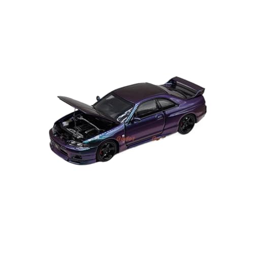 Supercar 1:64 Maßstab Druckguss Legierung Skyline Nissan GTR R33 Spielzeug Sportwagen Modell Erwachsene Geschenke Kraftfahrzeuge von XIYUEYING