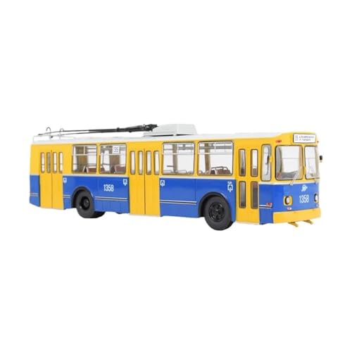 Supercar Diecast 1/43 Scale ZIU-682B Trolleybus Stadtbus Legierung Automodell Sammlerstück Retro Ornament Kraftfahrzeuge von XIYUEYING