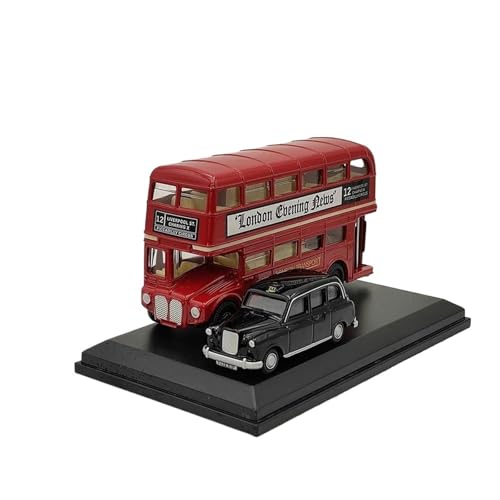 Supercar Diecast 1/76 Maßstab London Bus & Taxi Fertig Legierung Auto Modell Sammeln Spielzeug Geschenk Kraftfahrzeuge von XIYUEYING