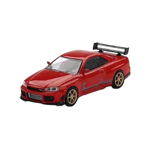 Supercar Diecast 1:64 Maßstab Mini GT Nissan Skyline GT-R (R34) Legierung Automodell Sammlerspielzeug Geschenk Kraftfahrzeuge von XIYUEYING