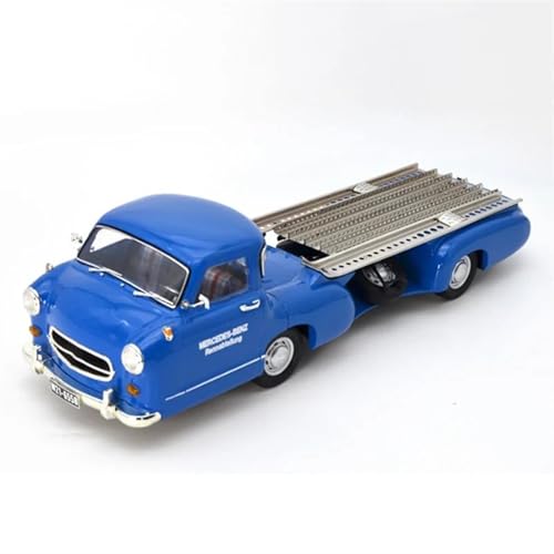 Supercar Maßstab 1:18 Druckguss-Legierung 1954 Mercedes Benz Silberpfeil Transportfahrzeug Anhänger Spielzeugautomodell Kraftfahrzeuge von XIYUEYING