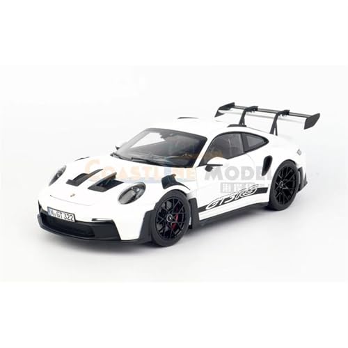 Supercar Maßstab 1:18 Druckgusslegierung 911 GT3 RS Spielzeug Sportwagen Modell Erwachsene Souvenir Geschenke Kraftfahrzeuge(White01) von XIYUEYING