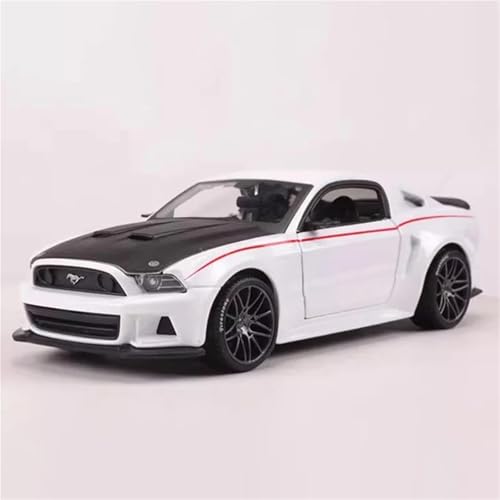 XIYUEYING Supercar Maßstab 1:24 2014 Mustang Legierungsautomodell Kostbare Sammlerstücke Souvenirs Spielzeug Für Erwachsene Kraftfahrzeuge(White) von XIYUEYING