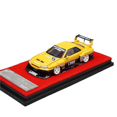 Supercar Maßstab 1:64, Kunstharz, R34, Jungenspielzeug, Autos, Modell, Klassiker, Nostalgie, Geschenke Für Erwachsene Kraftfahrzeuge von XIYUEYING