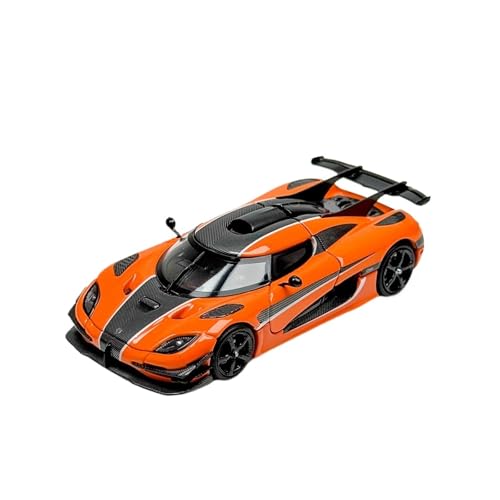 XIYUEYING Kleine Automodelle 1/64 Offene Heckklappe Version Legierung Automodell Mikrofahrzeug Erwachsene Hobby Spielzeugauto Miniaturmodelle(Orange) von XIYUEYING