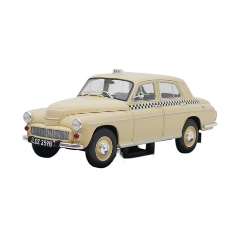 XIYUEYING Kleine Automodelle 1:24 1964 Polen Warschau Taxi Legierung Auto Modell Spielzeug Erwachsene Hobby Sammlung Auto Modell Miniaturmodelle von XIYUEYING