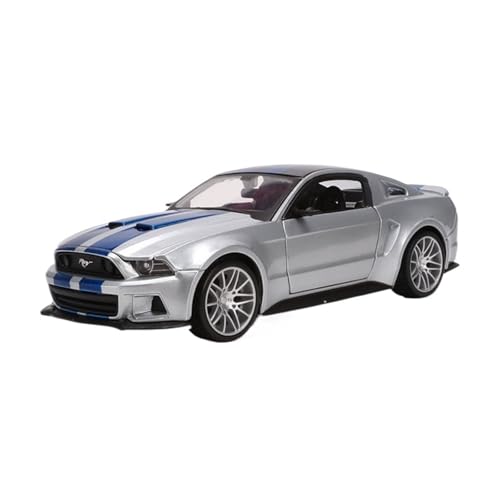 XIYUEYING Kleine Automodelle 1:24 Mustang Need for Speed ​​Simulation Legierung Auto Modell Sammlung Ornamente Erwachsene Hobby Miniaturmodelle(Silver) von XIYUEYING