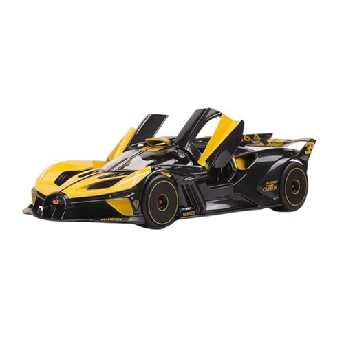 XIYUEYING Kleine Automodelle 1:24 Supercar Concept Car Simulation Legierung Auto Spielzeugauto Geschenk Modell Sammlung Erwachsene Hobby Miniaturmodelle(Yellow) von XIYUEYING