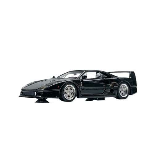 XIYUEYING Kleine Automodelle 1:64 F40 Red Supercar Resin Collection Automodell Ornament Geschenk Miniaturmodelle(Black) von XIYUEYING