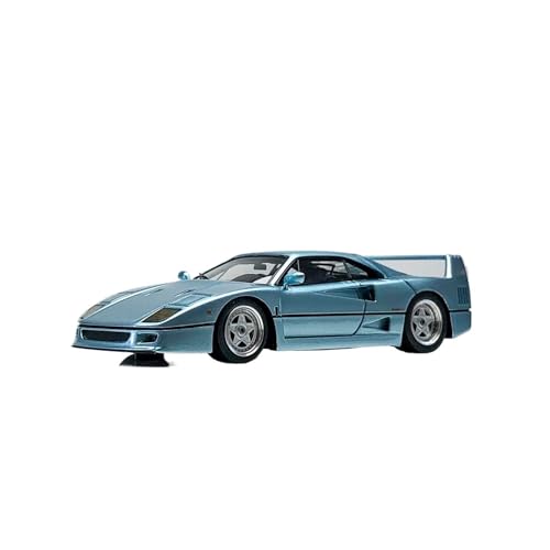 XIYUEYING Kleine Automodelle 1:64 F40 Red Supercar Resin Collection Automodell Ornament Geschenk Miniaturmodelle(Blue) von XIYUEYING