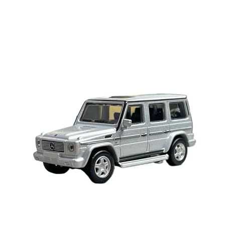 XIYUEYING Kleine Automodelle 1:64 G55 Legierung Modellauto Geschenk Mini Auto Kit Sammlung Erwachsene Kinder Hobby Spielzeug Miniaturmodelle(Silver) von XIYUEYING