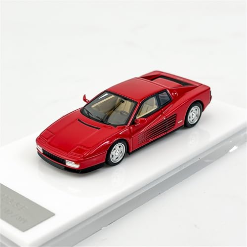 XIYUEYING Kleine Automodelle 1:64 Rotes Harzautomodell Für Erwachsene, Hobbysammlung, Spielzeugauto, Statisches Miniaturautomodell Miniaturmodelle(Red) von XIYUEYING