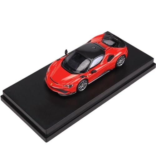 XIYUEYING Kleine Automodelle 1:64 SF90 Sportwagen-Legierung, Simulationsautomodell, Geschenk Für Erwachsene, Kleines Spielzeugauto Miniaturmodelle(Red) von XIYUEYING