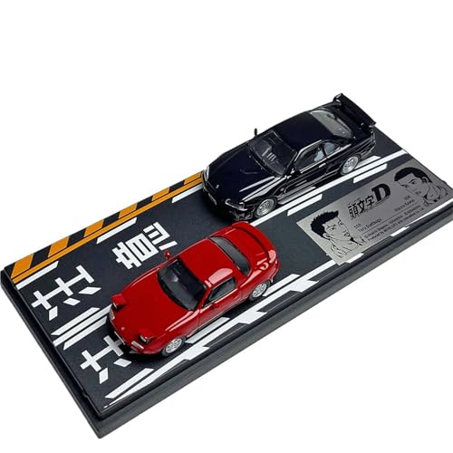 XIYUEYING Kleine Automodelle 1:64MX-5+ER34 Twin Car Set Legierung Auto Modell Geschenk Mini Car Kit Erwachsene Kinder Hobby Spielzeug Miniaturmodelle von XIYUEYING