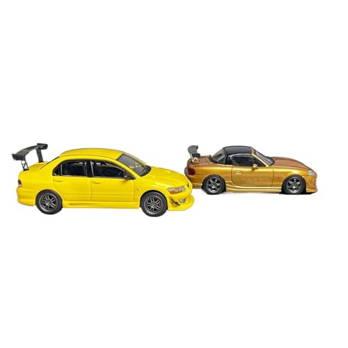 XIYUEYING Kleine Automodelle 1:64RX7 Legierung Auto Modell Geschenk Mini Auto Kit Sammlung Erwachsene Kinder Hobby Spielzeug Miniaturmodelle(Orange) von XIYUEYING